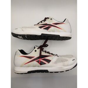 Reebok Crossfit Nano 2.0 White‎ Red Black Training Shoes Sneakers Women US 9